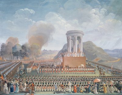 Festa della Federazione, 14 luglio 1790 da Jean Alexis Cornu